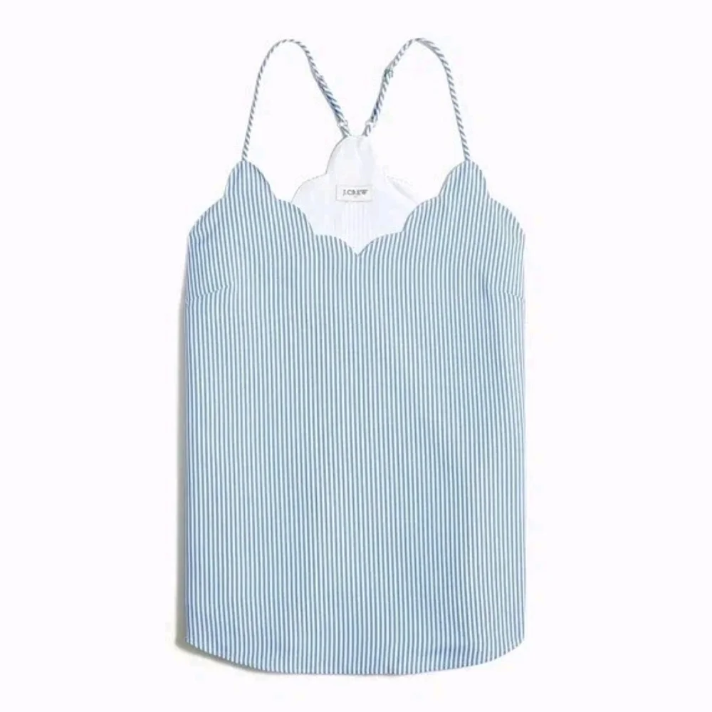 J. Crew Blue Striped Camisole Top